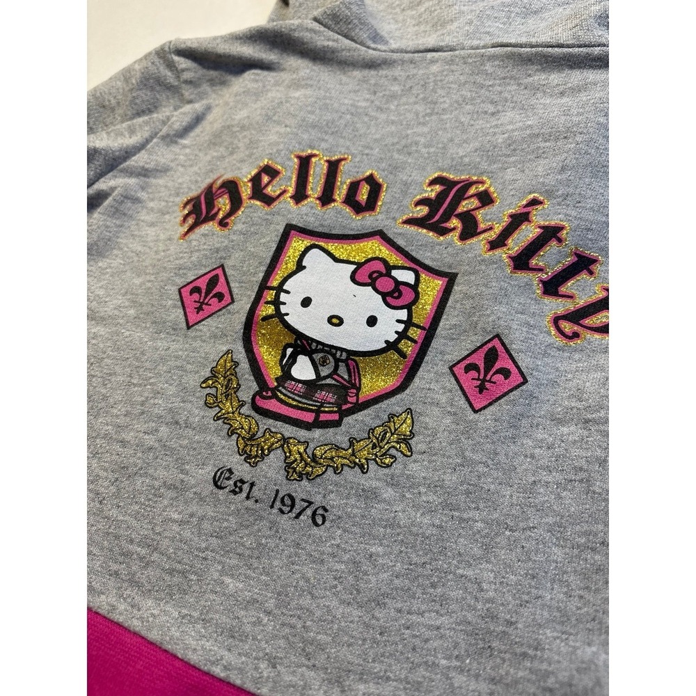 Vintage 2004 Girls Hello Kitty full zip Hoodie (size 4) vintage kids clothes Y2K - Picture 7 of 8